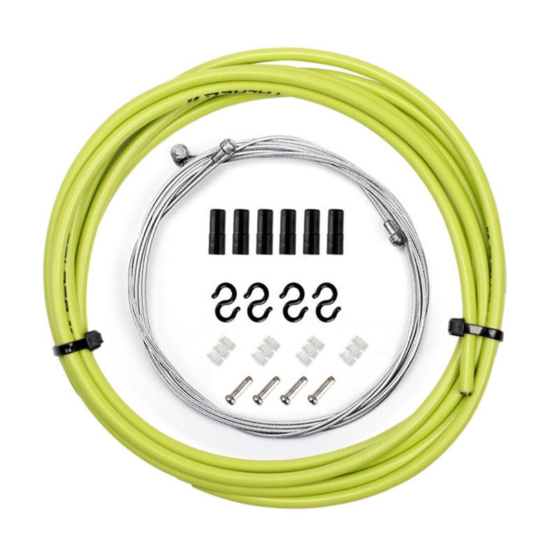 7 in 1 Mushroom Head PVC Brake Cable Tube Set for Road Bike (Green)