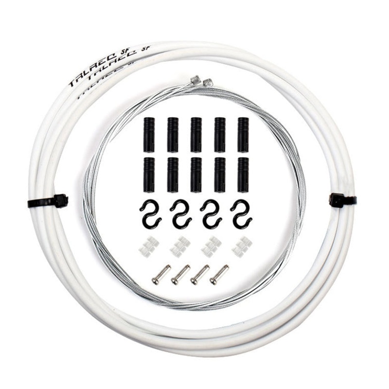 7 in 1 Universal PVC Bicycle Variable Speed Cable Tube Set(White)
