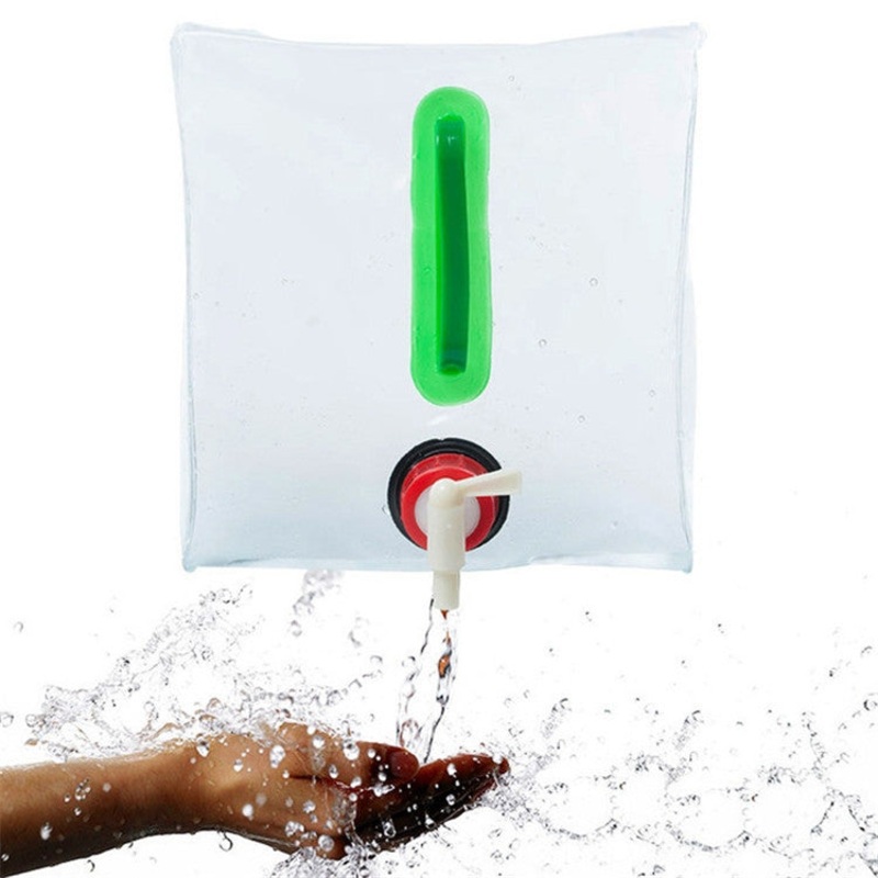 Outdoor Camping Folding Bucket Transparent Plastic Folding Water Bag (20L) for Sale