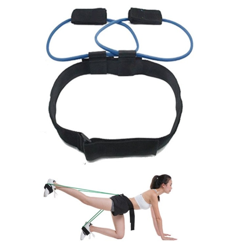 Elastic Band Latex Yoga Stretch Band Fitness Supplies 25LB (Blue)