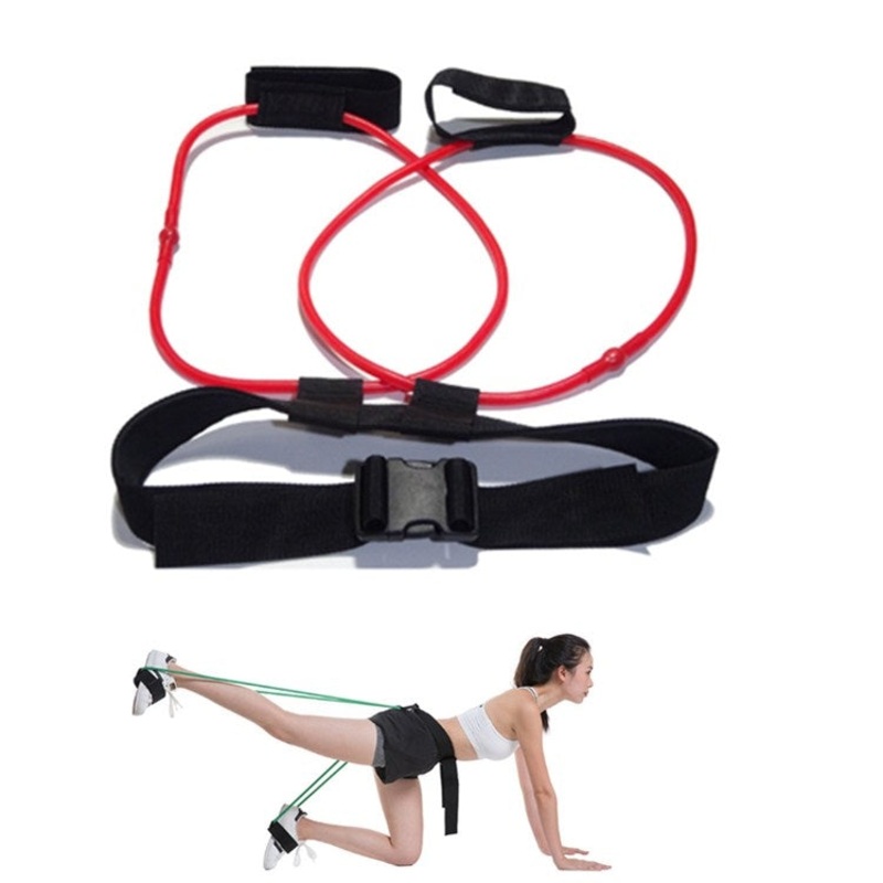 Leg Training Elastic Band Yoga Stretch Band Fitness Supplies Red 20LB