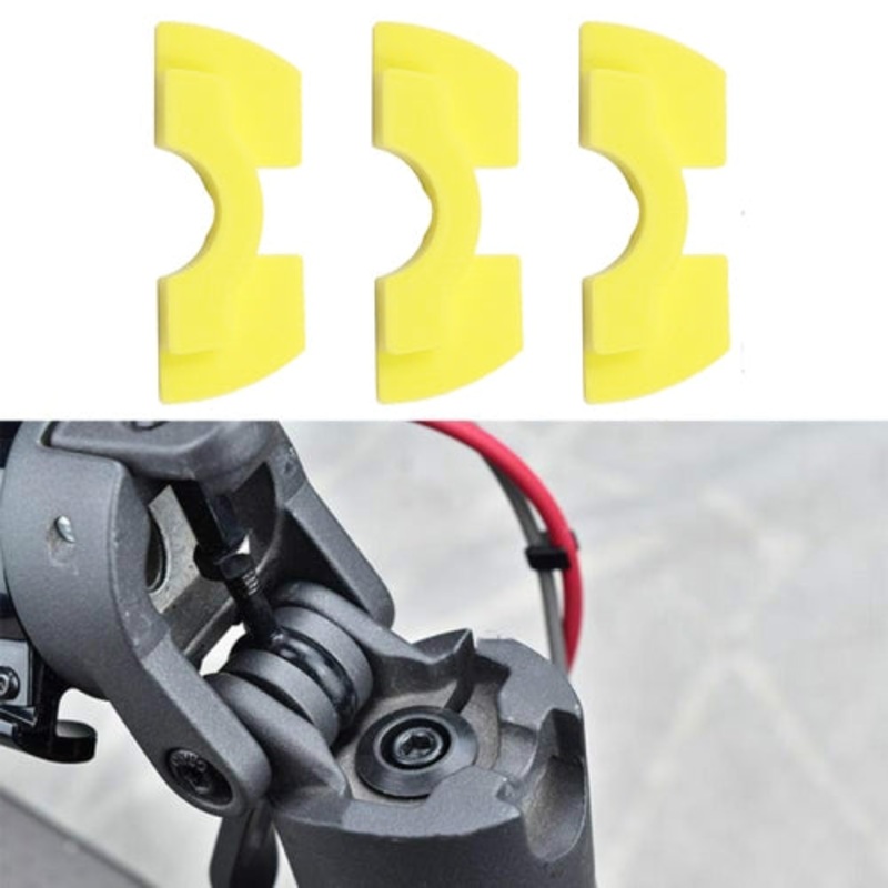 3 PCS Shock Absorption Shockproof Standing Handle Rubber Damper for Xiaomi Mijia M365 Electric Scooter(Yellow)