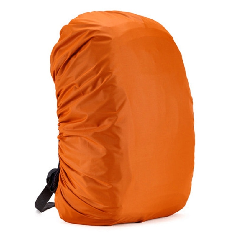 Adjustable Waterproof Dustproof Backpack Rain Cover Portable Ultralight Protective Cover (Orange)