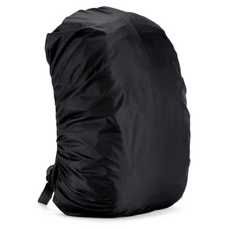 Adjustable Waterproof Dustproof Backpack Rain Cover Protective Cover (Black)
