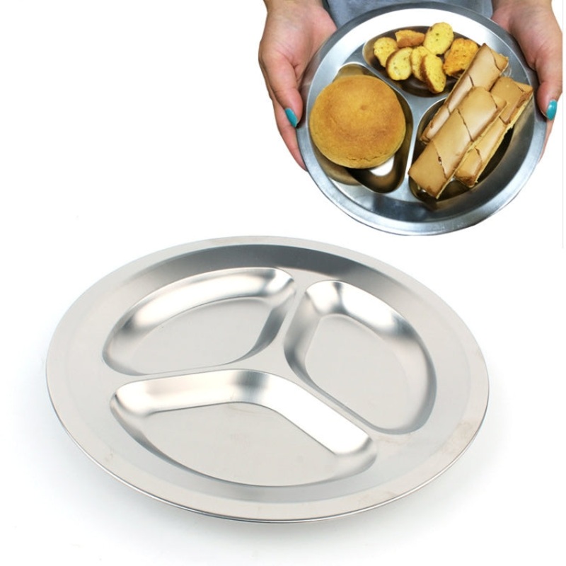 Picnic 3 Grid Round Plate Outdoor Barbecue Stainless Steel Grid (Non-magnetic, 201)