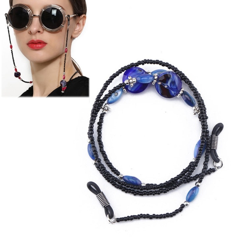 Vintage Sunglasses Antiskid Chain Wild Glasses Chain(Blue)