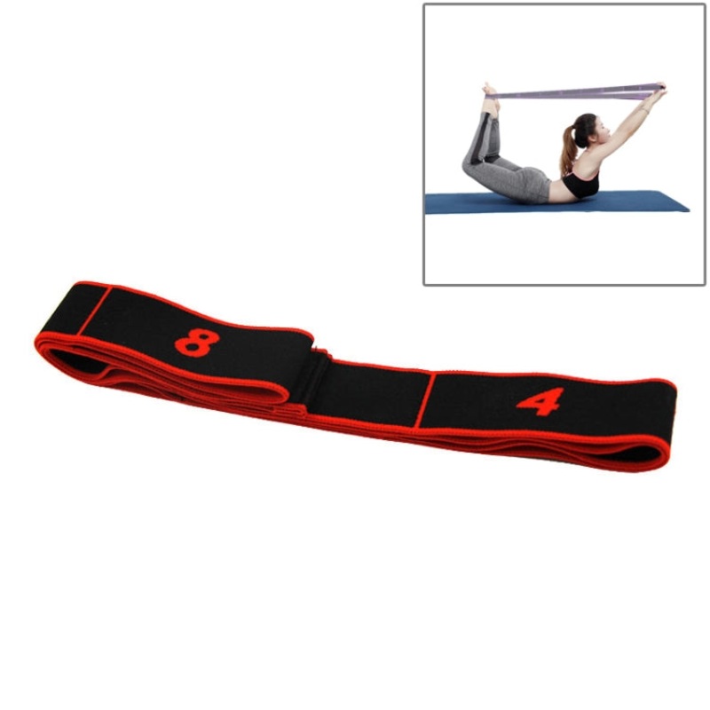 Lattice Yoga Stretch Band Dance Elastic Resistance Band (Red)