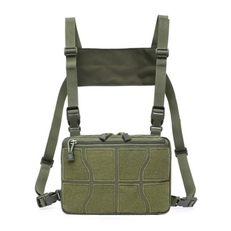 Military Green Multi-functional Chest Bag for Outdoor Sports Portable Storage Backpack (Army Green)