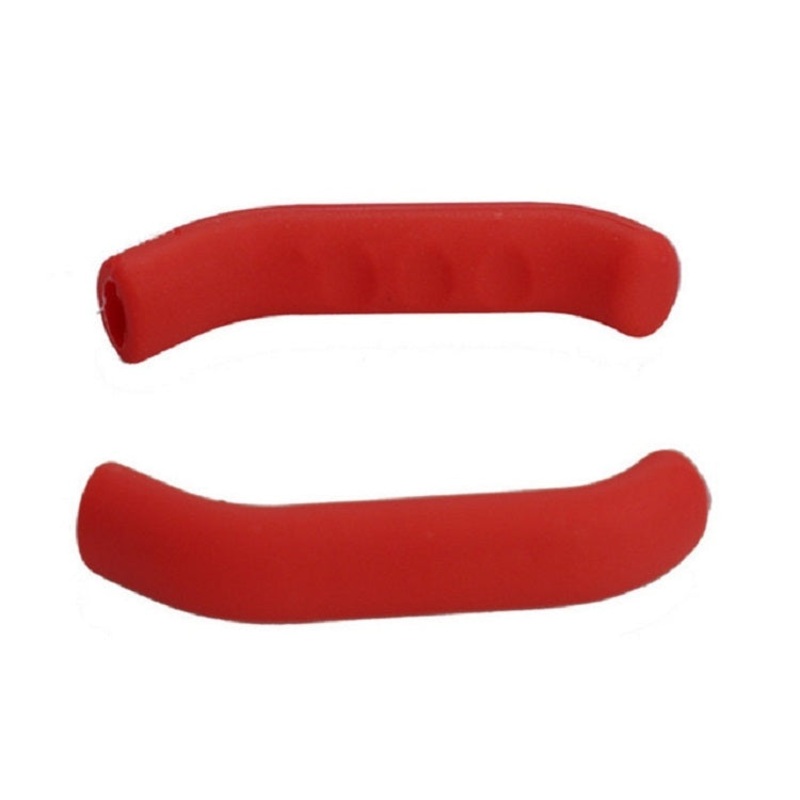 Silicone Brake Protective Case Foot Support Cover for Bicycles Scooters (Red)