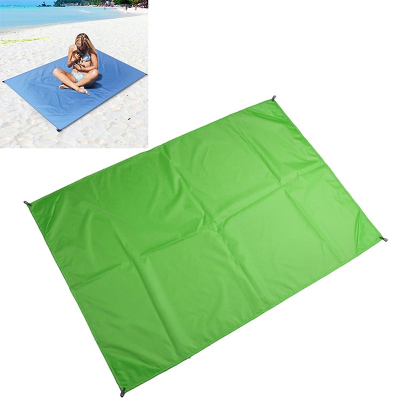 Portable Waterproof Picnic Camping Mat Beach Blanket Mattress 100x140cm (Green)