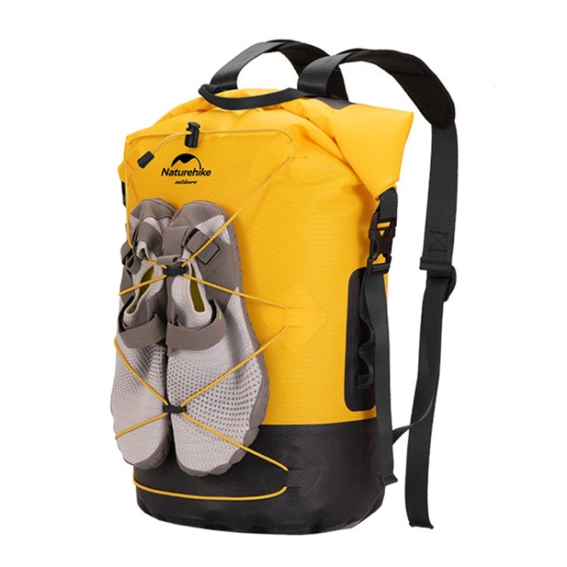 Waterproof Outdoor Seaside Diving Swimming Rafting Bag IPX6 40L Yellow (Color: 40L Yellow)