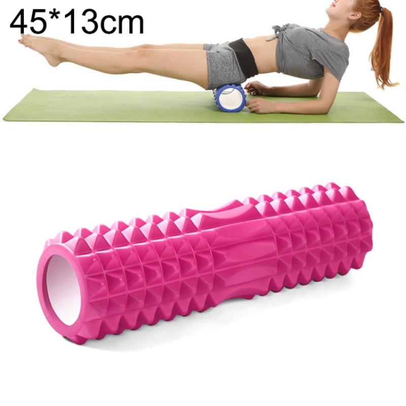 Yoga Pilates Fitness EVA Roller Muscle Relaxation Massage (Pink) 45cm x 13cm