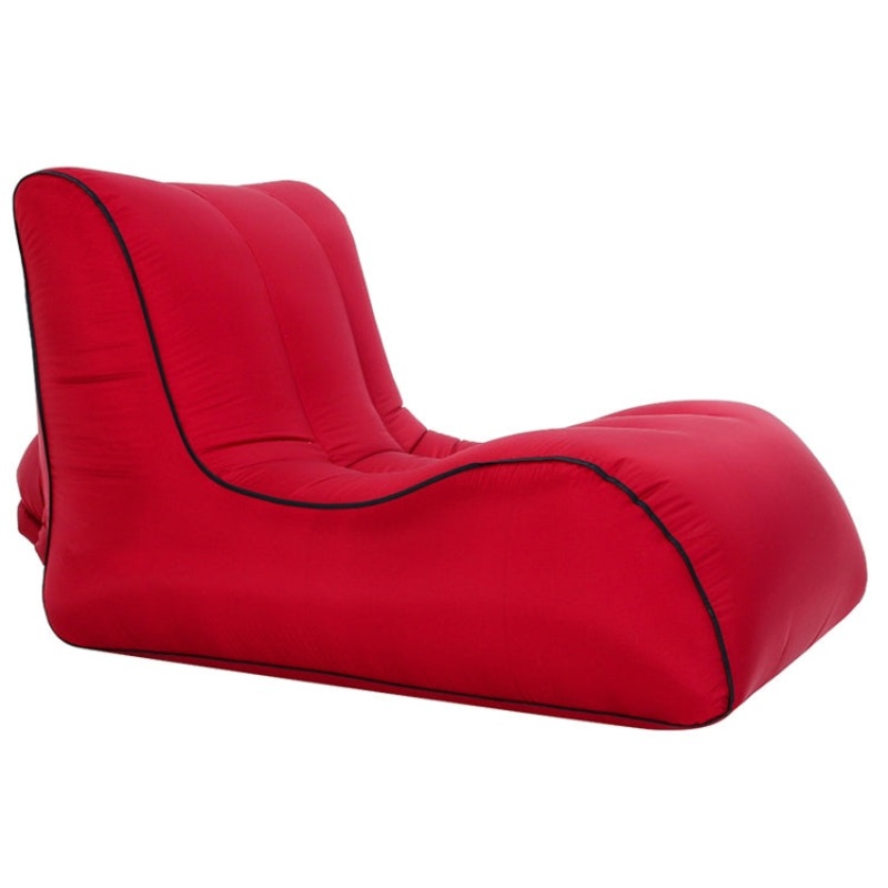 Foldable Portable Outdoor Inflatable Sofa Single Seat (Red Wine, 90 x 70 x 65cm)