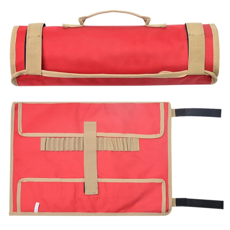 Outdoor Camp Nail Storage Bag Portable Simple Tool Kit Tent Nail Storage Bag(Red)