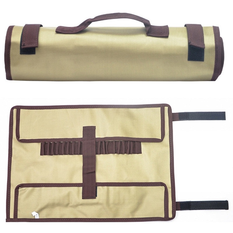 Outdoor Camp Nail Storage Bag Portable Tool Kit Tent Nail Storage Bag (Khaki)
