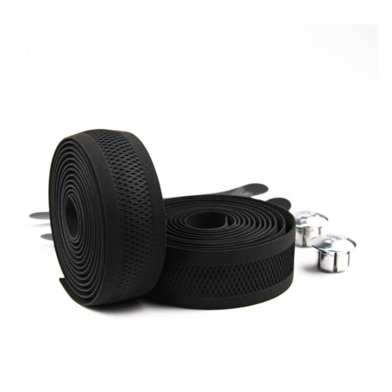 PROMEND Road Bike Handlebar Embossed Hollow Breathable Sweat-absorbent Anti-slip Tape(Mesh wrap)
