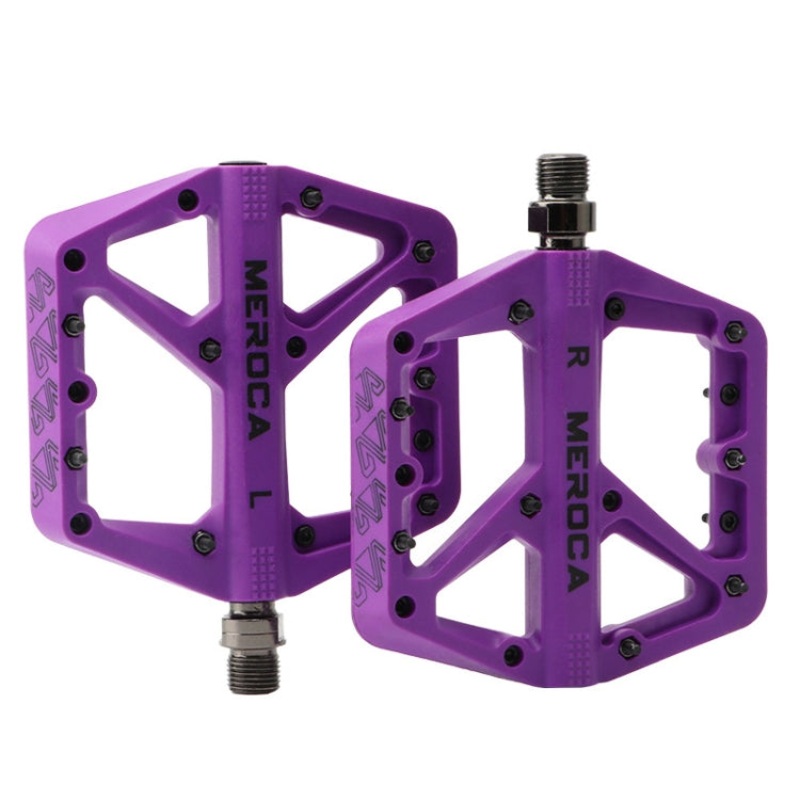 MEROCA Mountain Bike Nylon Pedal(Purple)