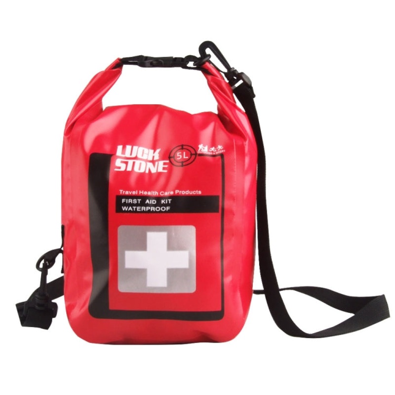 Waterproof Outdoor Adventure First Aid Shoulder Bag (Red)
