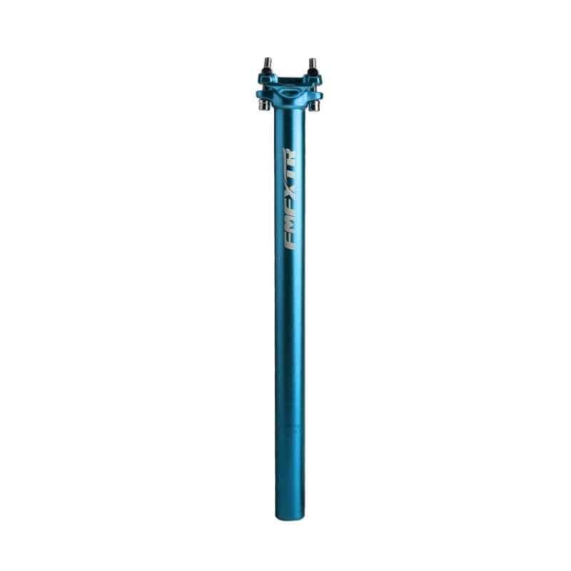 FMFXTR Bicycle Extended Saddle Seat Tube Double Nail Straight Tube, Specification: 27.2mm(Blue)