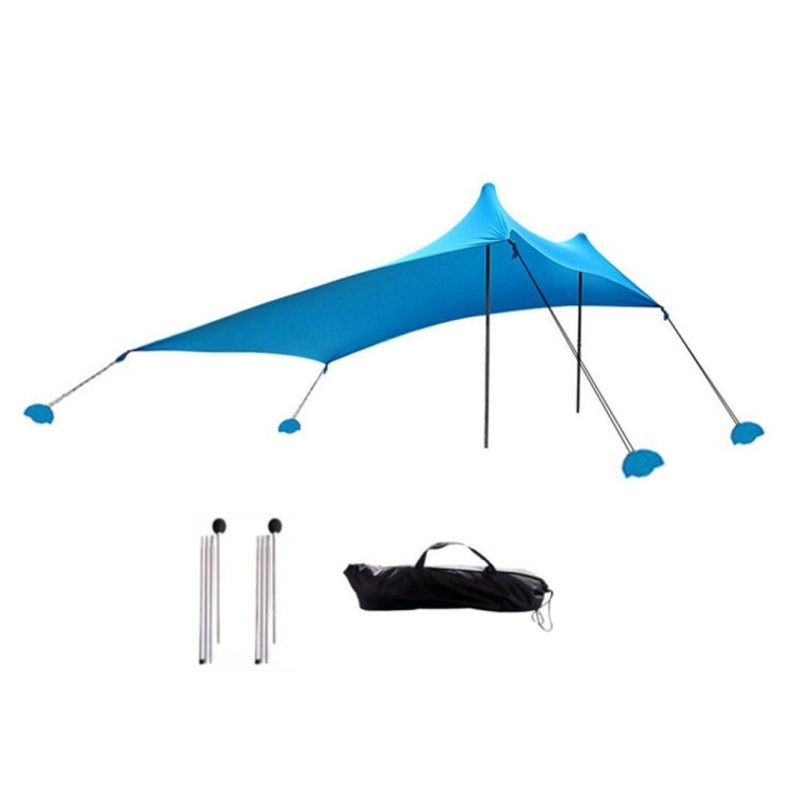 Outdoor Beach Lycra Canopy Camping Tent Sunshade Fishing Tent 210x160x150cm Blue