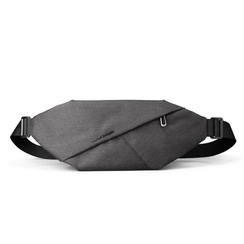 Small Chest Bag Men Casual Sports Messenger Shoulder Bag (Elite Black)