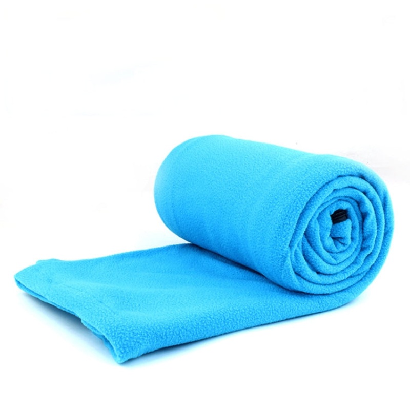 Thickened Outdoor Fleece Sleeping Bag for Camping Trip (Blue)