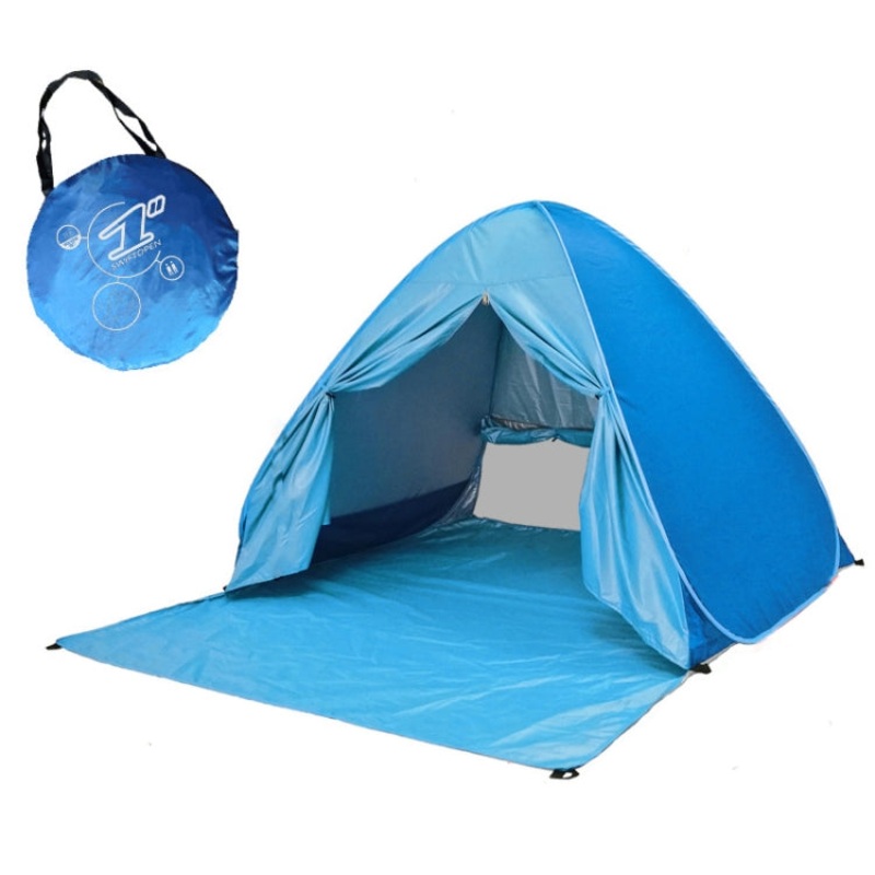 Automatic Pop Up Beach Tent 200x165x130cm Blue