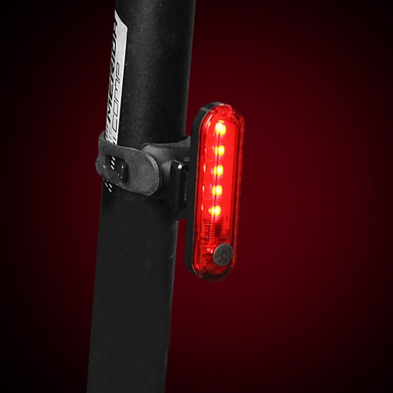Bicycle Charging Waterproof Warning Light (Red)
