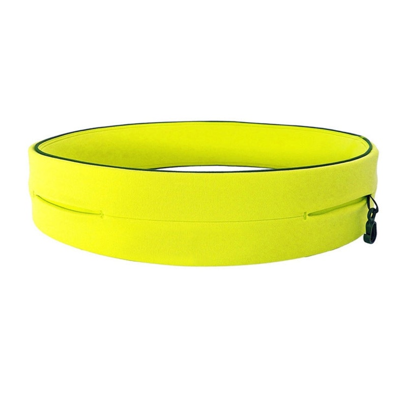 Invisible Running Waist Bag Outdoor Sport Mobile Phone Bag Large (Fluorescent Yellow)