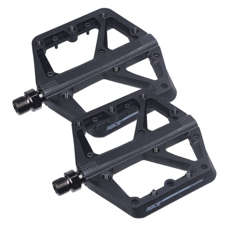 RACEWORK RK66 Mountain Bike Nylon Fiber Pedals(Black)