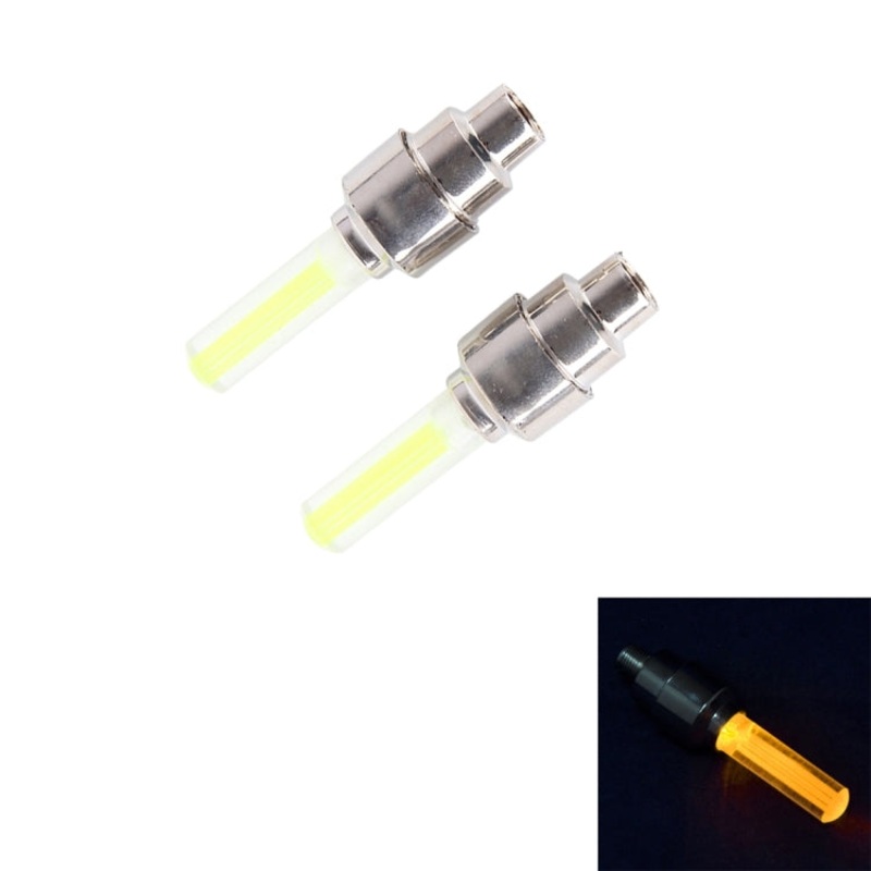 Wheel Tyre Lamp With Battery for Car Motorbike Bike (Yellow Light)