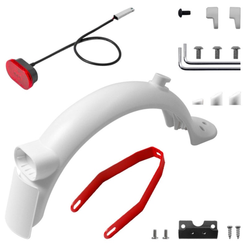 X0130 Electric Scooter Rear Fenders Bracket Tail Light Screw Cap Tool Set For Xiaomi Mijia M365 Pro 2(Red Suit)