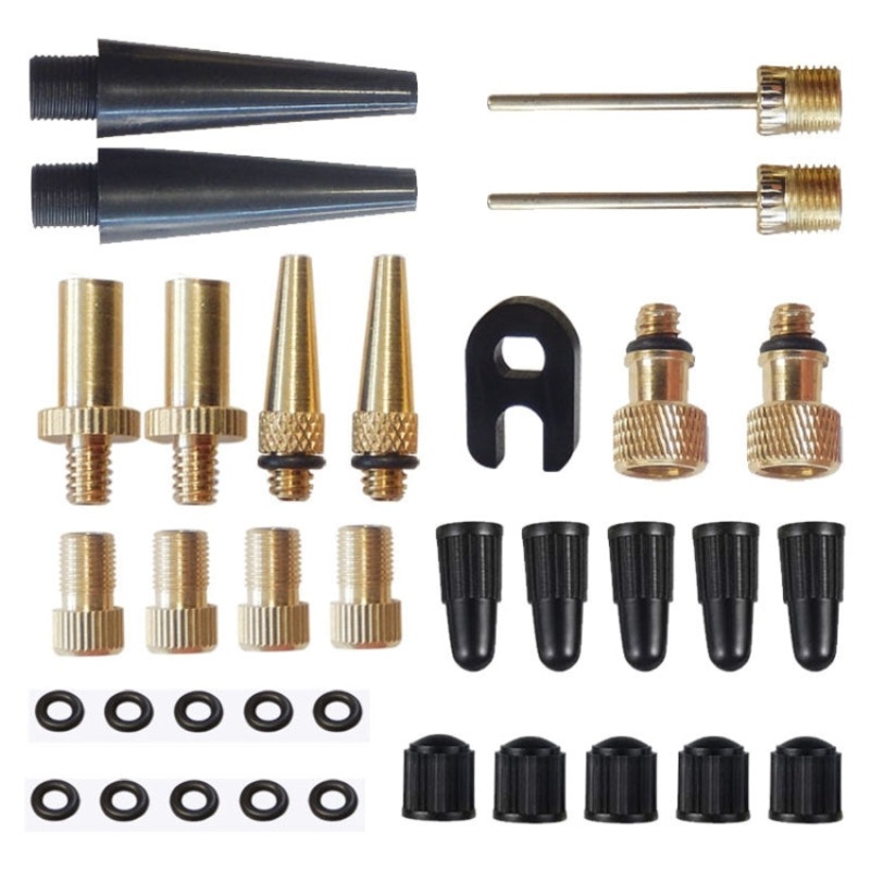 35 in 1 Inflator Adapter French US UK Inflation Needle Adapter (Sizes: N/A)