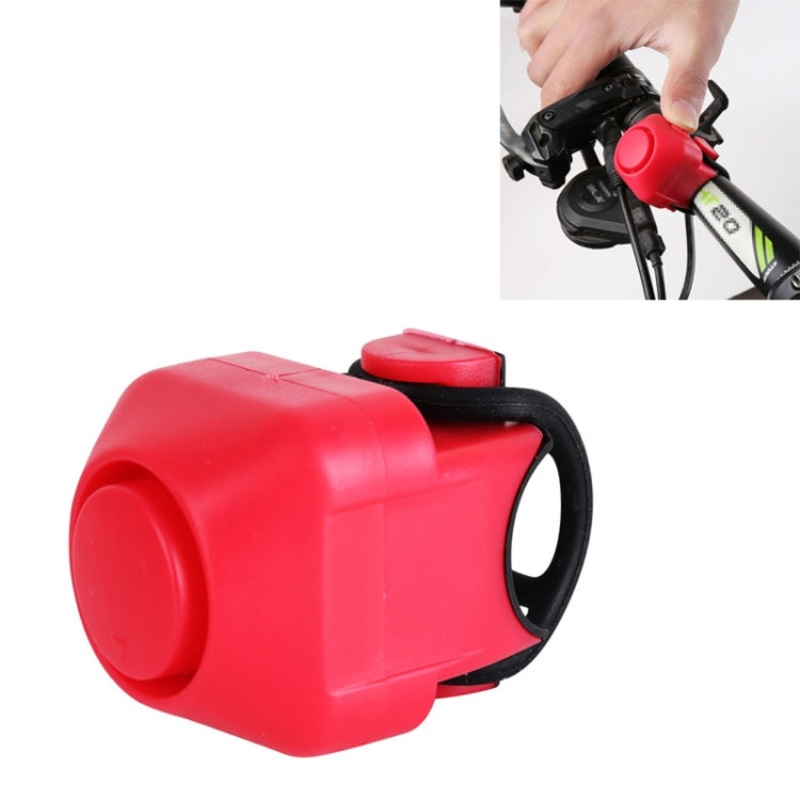 Bicycle Electric Horn with Bell - Red (Two*Horn)