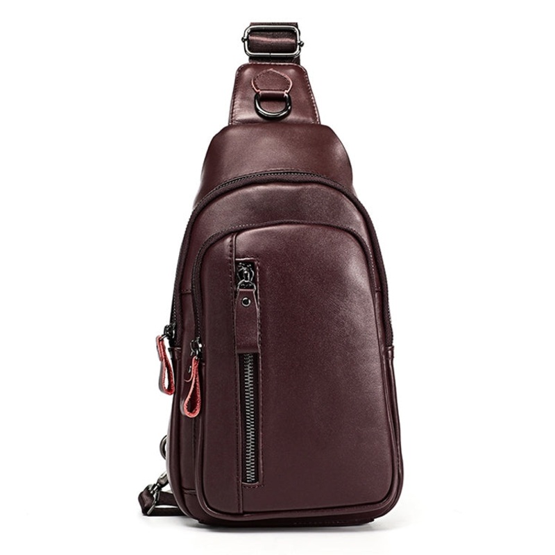Men Crossbody Bag Casual Multi-function Shoulder Waist Bag (Coffee)