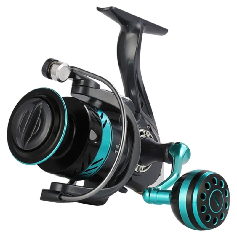 Metal Spinning Wheel CNC Rocker Throwing Rod Fish Wheel, Style: DK II 7000 (Metal Ball Grip)