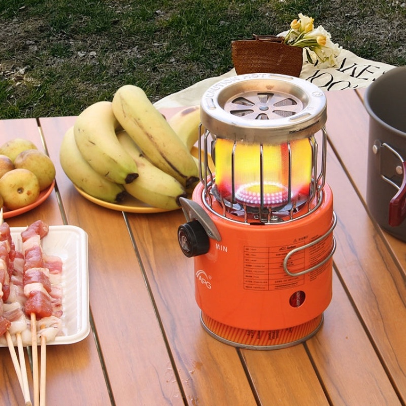 Mini Fishing Heater Outdoor Stove Camping Heater (Black)