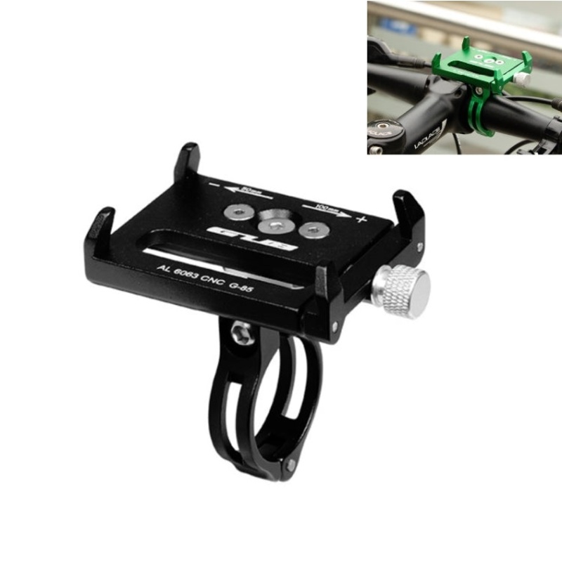 Bicycle Aluminum Alloy Mobile Phone Bracket Navigation Holder (Black)
