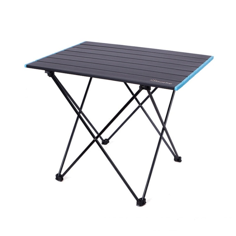 Outdoor aluminum alloy folding table camping picnic portable folding table barbecue table stall small dining table (Medium)