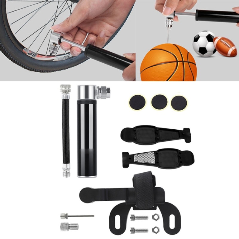 Portable Bicycle Pump Plastic Patch Tire Lever (Black)