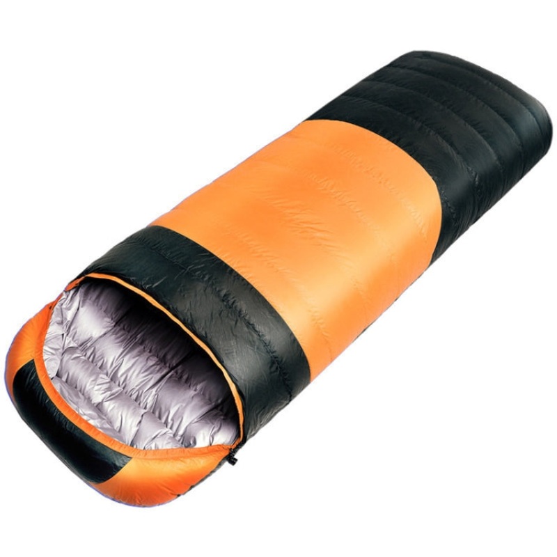 USB Electric Heating Down Cotton Sleeping Bag 3-Speed Temperature Adjustment (180+30) x 75cm (Orange)