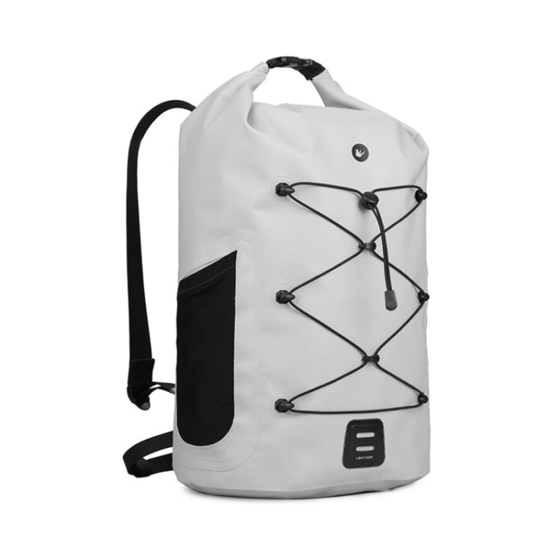 Waterproof Outdoor Riding Backpack Sports Drifting Diving Bag - Grey (25L)