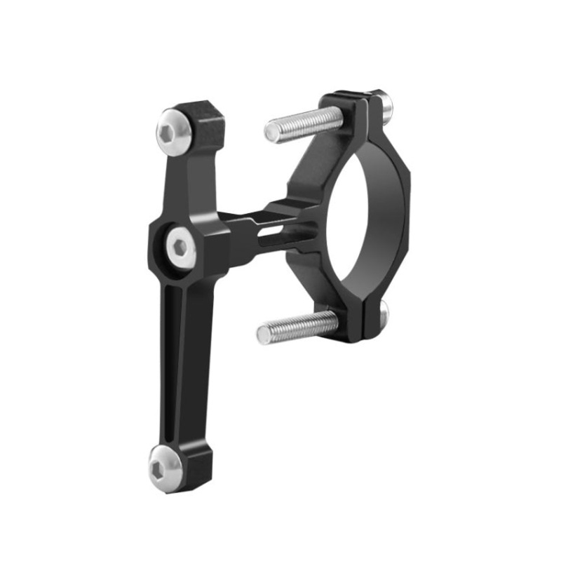 Aluminum Alloy Bottle Cage Conversion Seat Adjustable (Black)