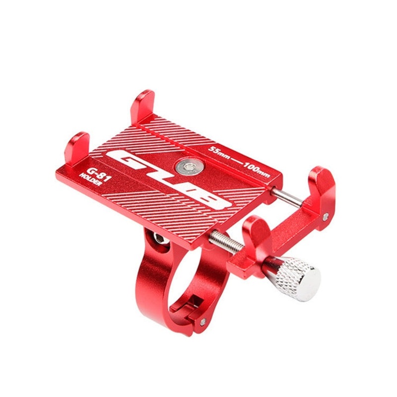Aluminum Alloy Mobile Phone Navigation Bracket for Bicycle Riding Equipment (Red)