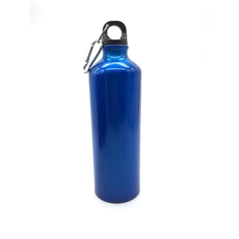 Aluminum Outdoor Sports Water Bottle Portable Mountaineering Riding Bottle, 600ml (Blue)