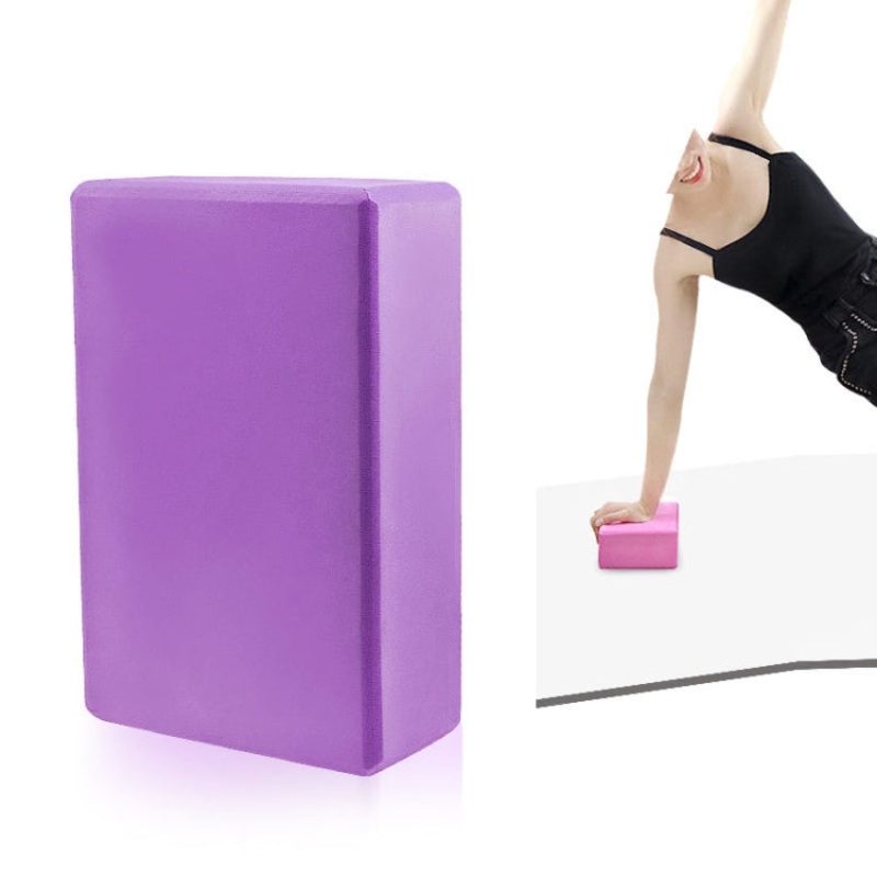 EVA Anti-slip Anti-compression Yoga Fitness Brick (Deep Purple)