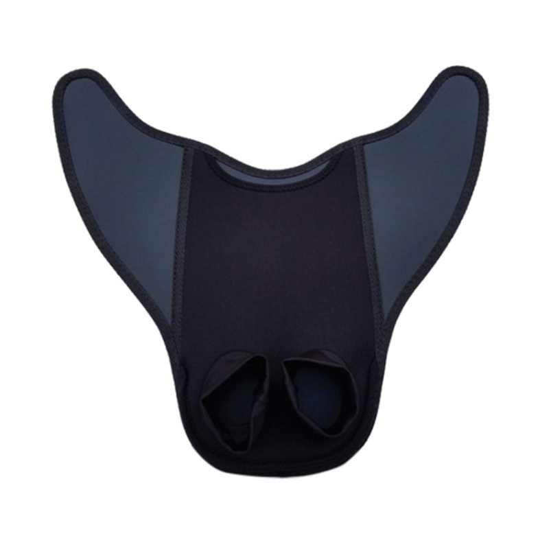 Fish Tail Shaped Fins Swimming Training Equipment Snorkeling Flippers, Size: Adult(Black)