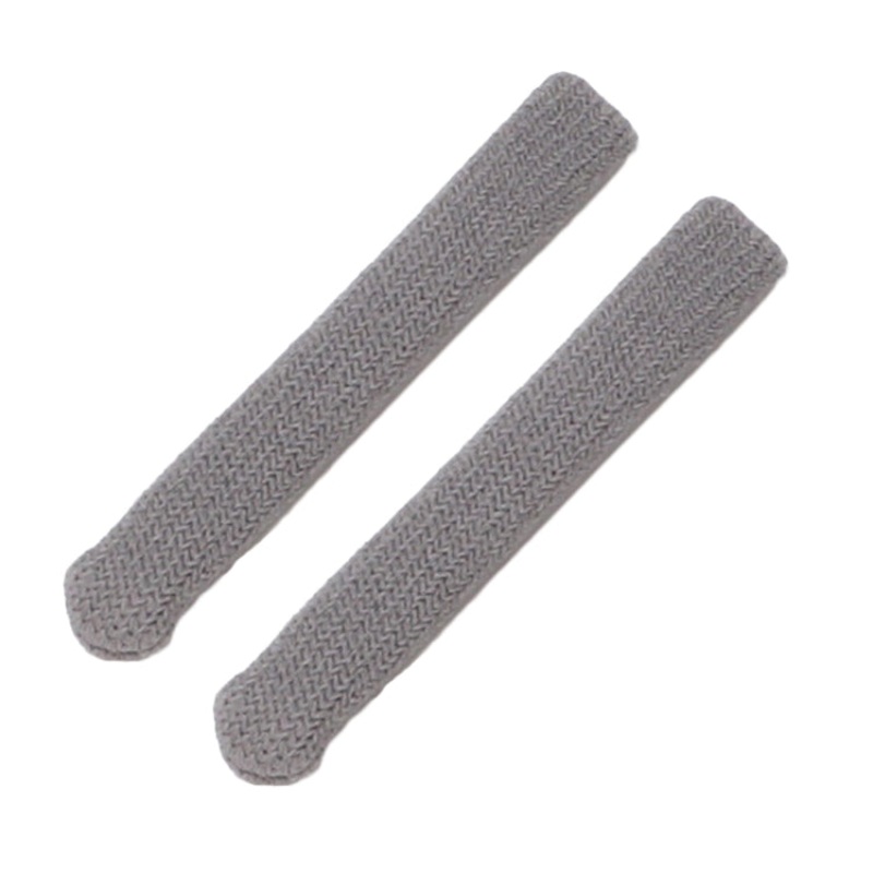 Knitted Eyeglasses Leg Cover Elastic Anti-Slip Cover Eyeglass Holder Sleeve(Grey)