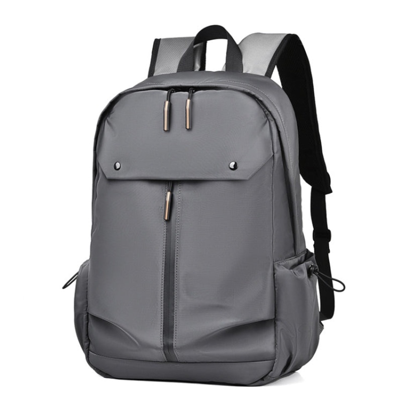 Men Business Backpack Outdoor Oxford Cloth 15.6-inch Computer Bag College Bookbag (Gray)