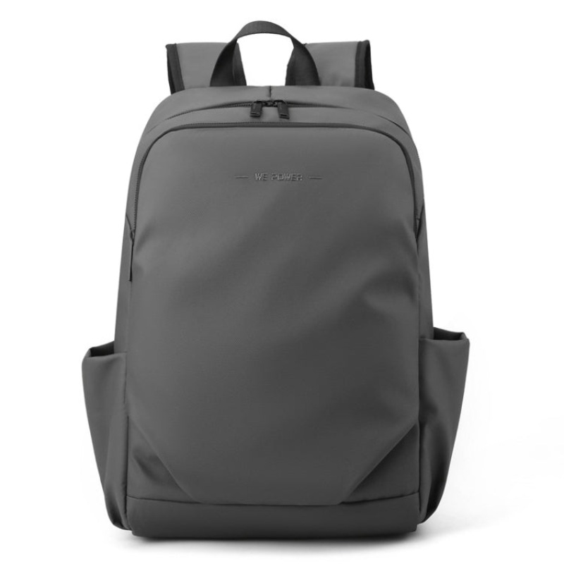 Men Large Capacity Computer Backpack Travel Outdoor Business Commute Pocket Shoulder Bag(Grey)